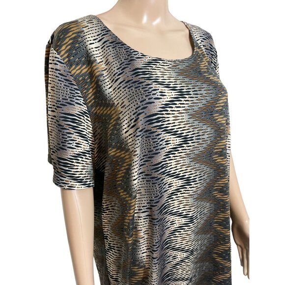 Elementz Woman Multicolored Blouse Size 2X - Picture 2 of 3